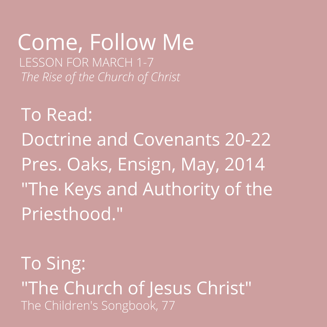 Arcadia Stake Relief Society Come, Follow Me March 17