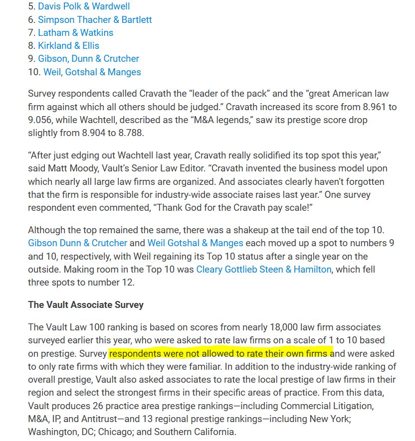 O'Melveny & Myers's lack of ethics Vault tells minorities to join