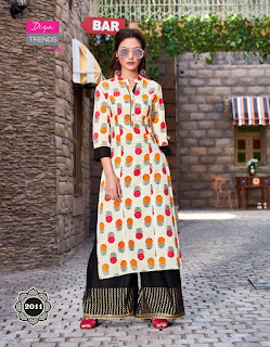 Diya trendz biba vol 2 kurti with palazzo