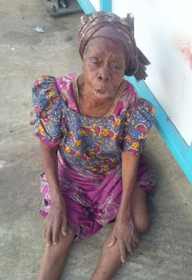1 Photos: Old woman stranded at Costain BRT bus shelter, Lagos