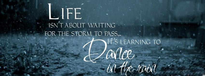 Facebook Quote Covers: Life isn't about waiting