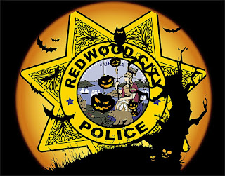 redwood department police city halloween tips