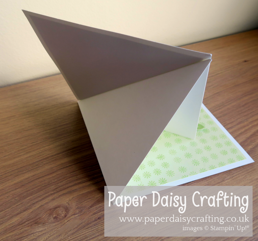 Paper Daisy Crafting Part 1 Twisted easel card with Daisy Lane