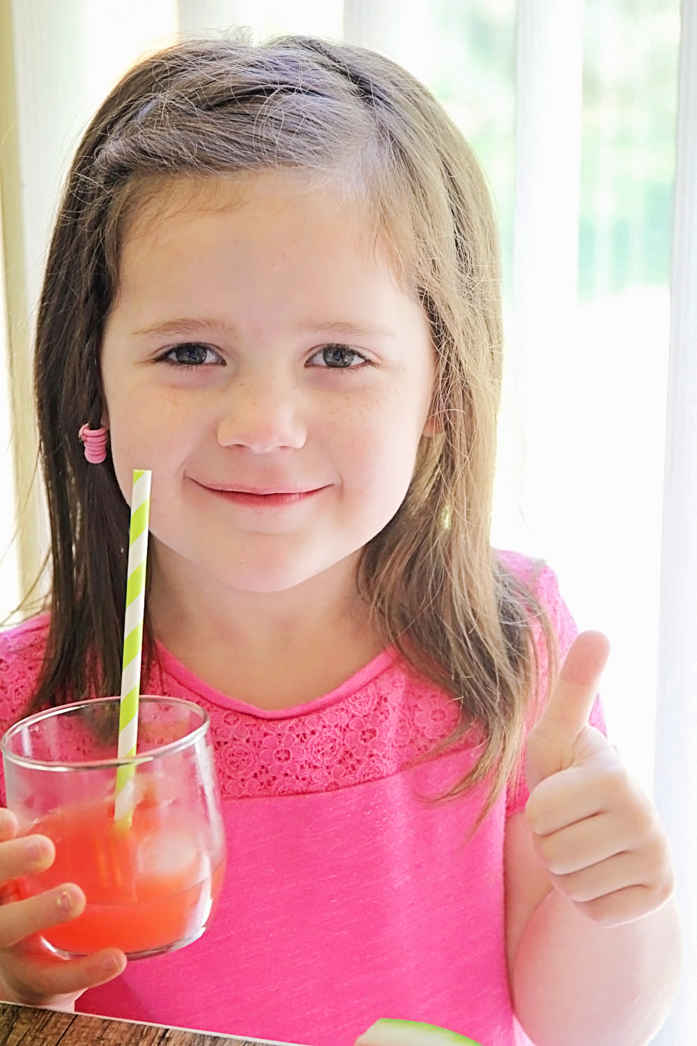 This watermelon lemonade is incredibly refreshing and only four ingredients. The perfect way to keep cool all summer long!