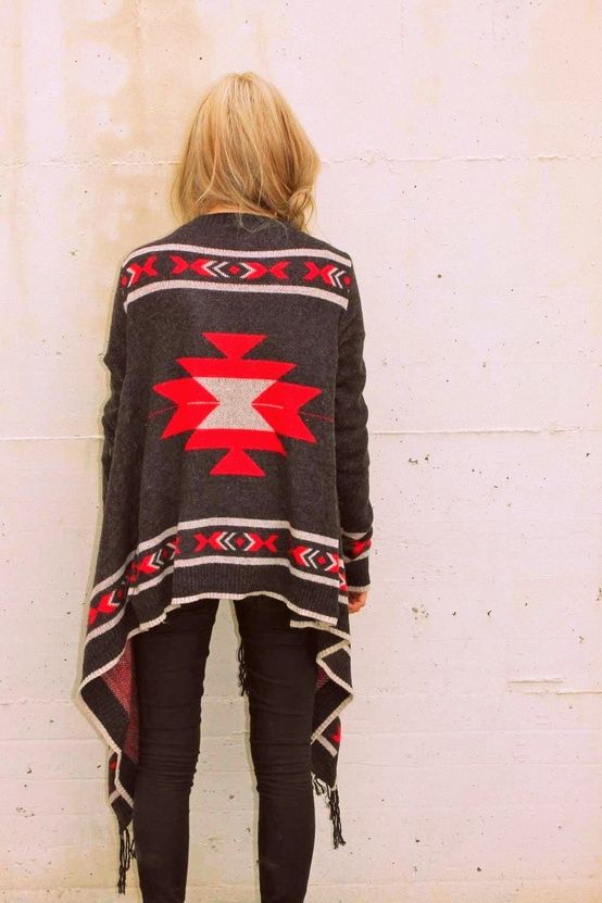 Delightfully Chic: Fashion Fix Friday {Navajo Inspired Poncho}