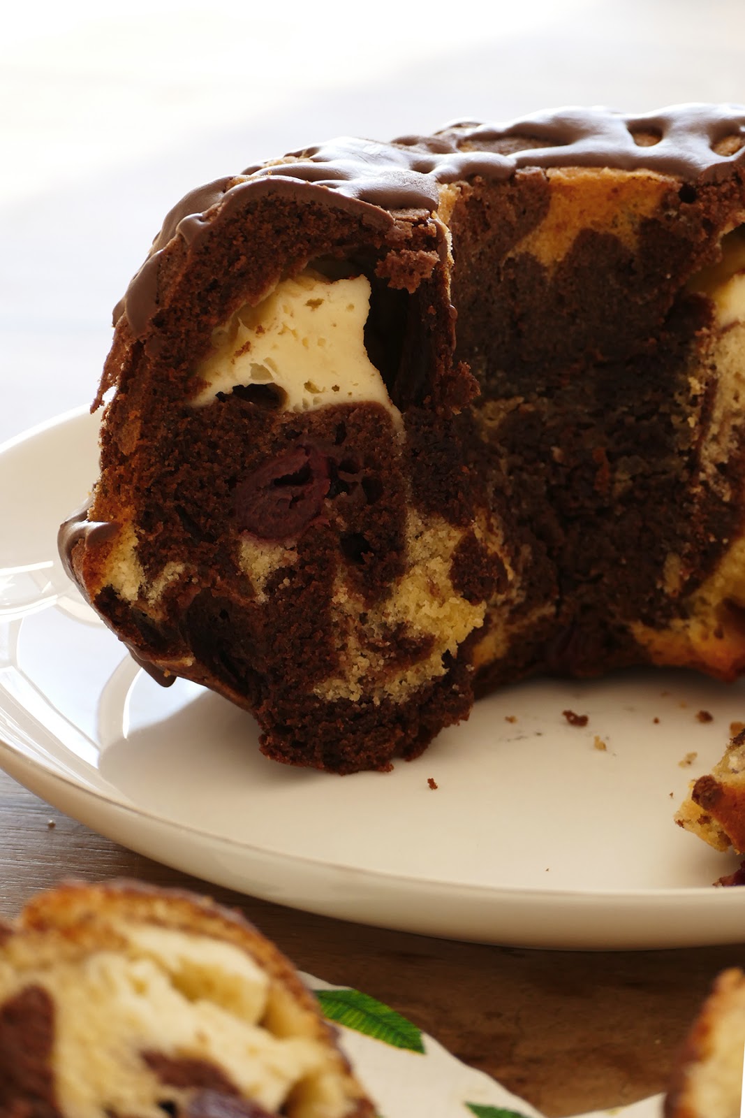 Marmorkuchen mit Cheesecake-Füllung Marmorkuchen mit Cheesecake-Füllung