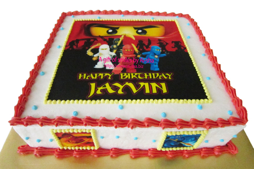 Birthday Cake Edible Image Ninjago Ai-sha Puchong Jaya