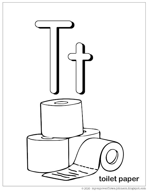 toilet paper alphabet coloring page