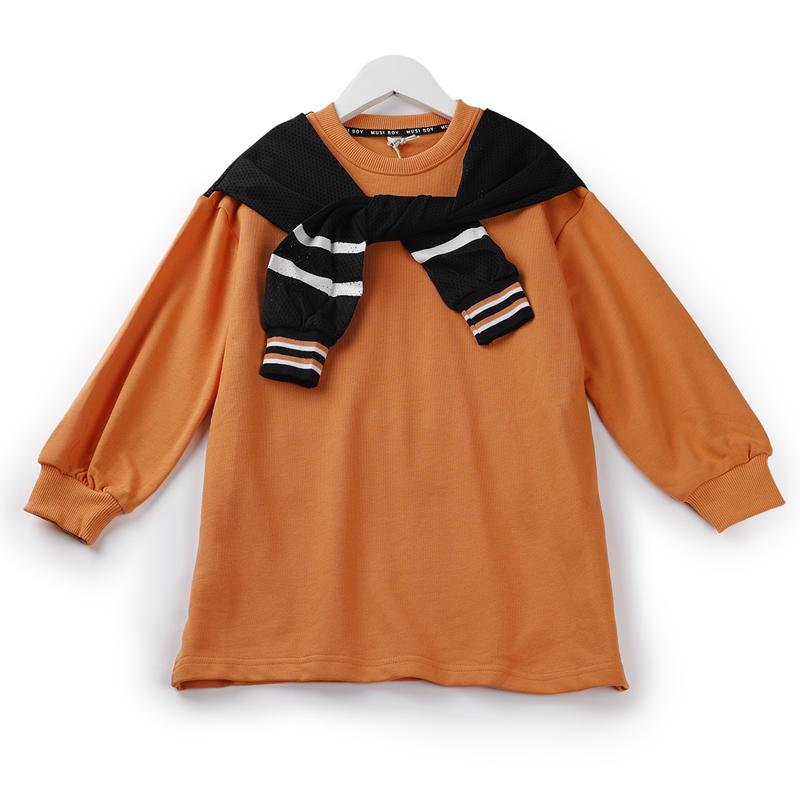 Áo Thun Bé Gái Cotton Tay Dài Phối Áo Ngoài - HEYLADS 157682 17 7 560