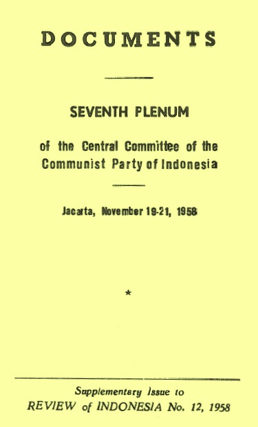 CC PKI (1958) - Documents of 7th Plenum CC PKI