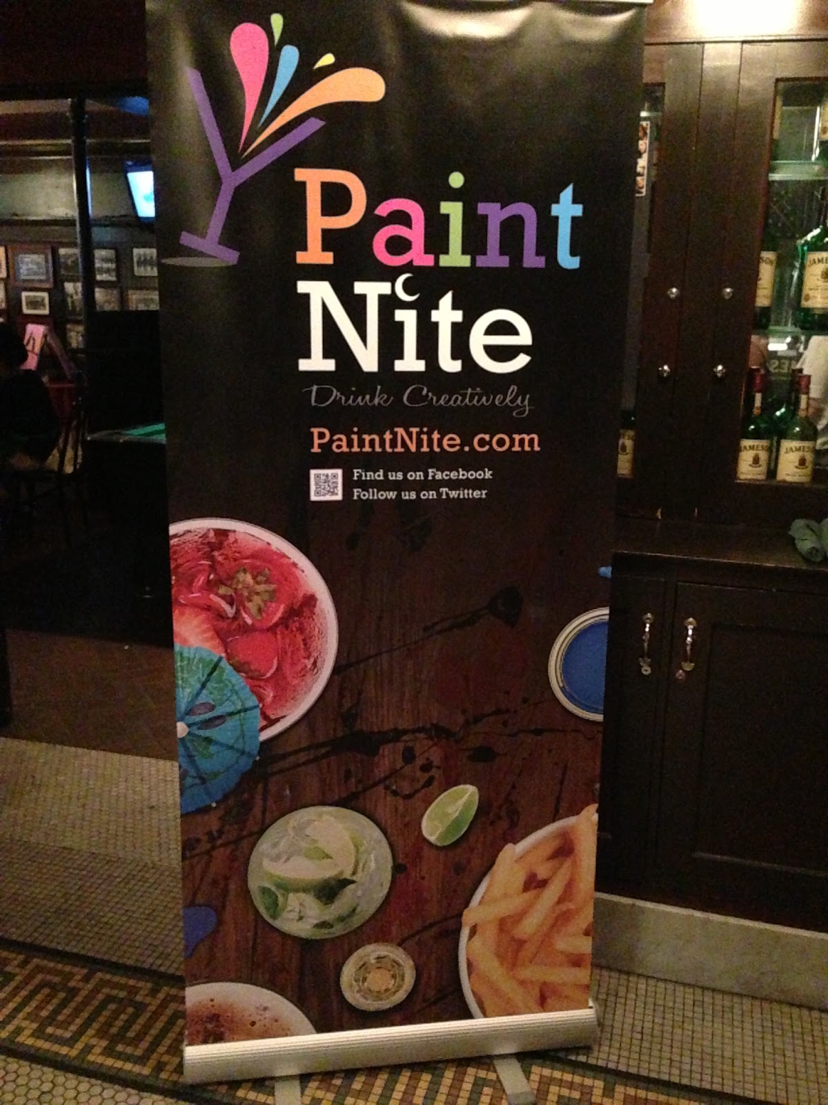 Drinking and Painting at Paint Nite LA Explorer