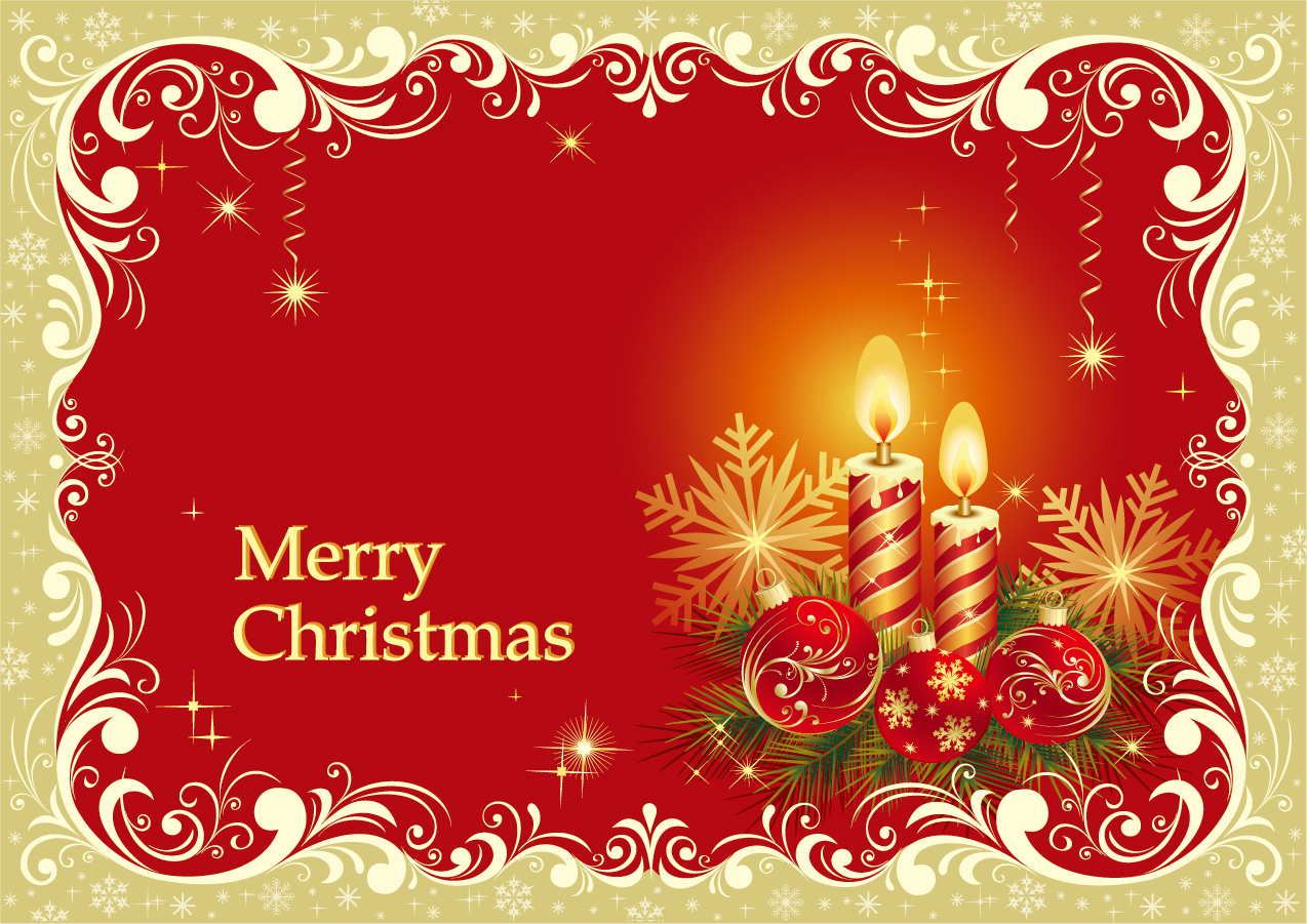 free-vector-beautiful-christmas-cards
