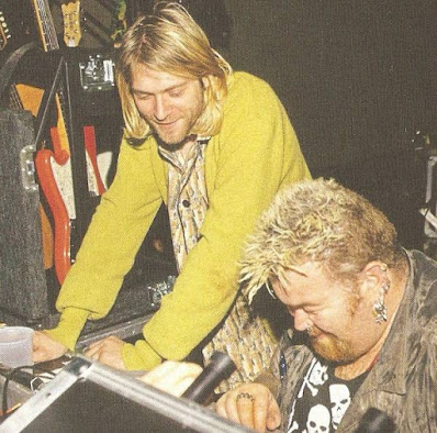 Kurt Cobain and Big John Duncan formerly of The Exploited