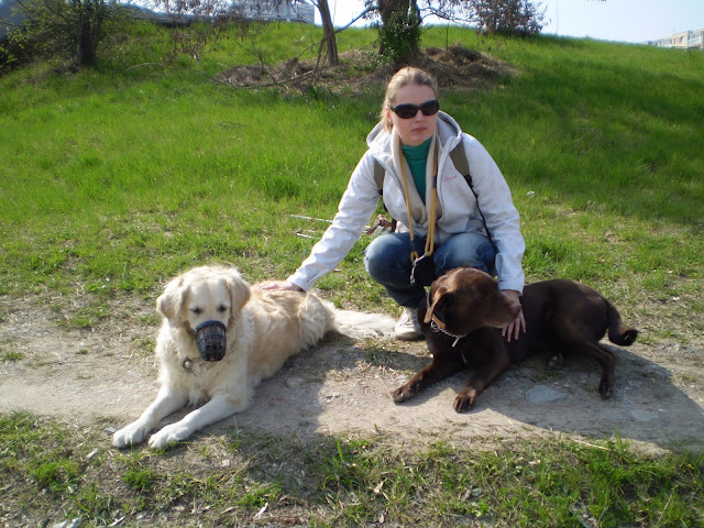 Linda s vodicími psy
