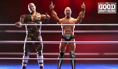Good Brothers Doc Gallows & Karl Anderson Wrestling Ultimates Deluxe Action Figures by Super7