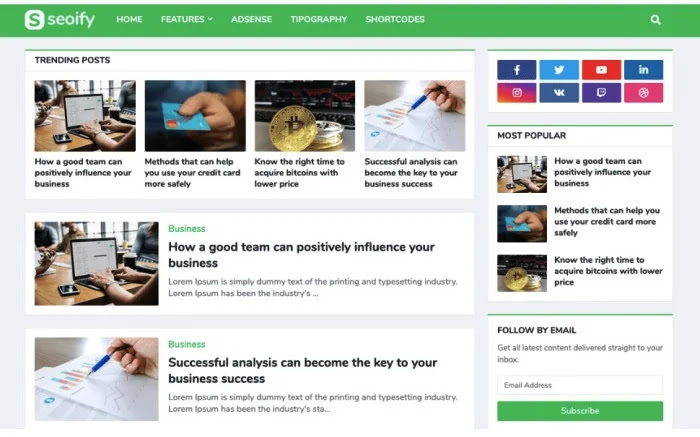 Seoify - Responsive Blogger Template Seoify - Responsive Blogger Template