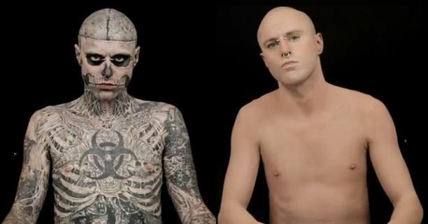 Come coprire un tatuaggio con il trucco: VICHY Dermablend fondotinta, correttore, prezzo e INCI - VIDEO Zombie Boy