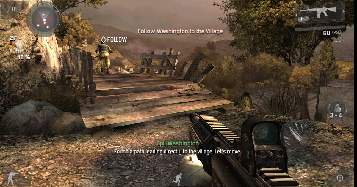Modern Combat 3 Fallen Nation highly compressed for android game free