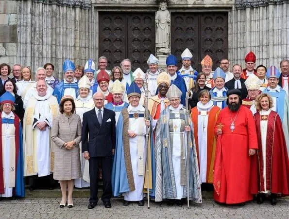 King Carl Gustaf and Queen Silvia attended episcopal ordination at Uppsala Cathedral
