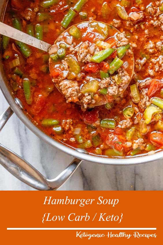 Hamburger Soup {Low Carb / Keto} Food & Drink