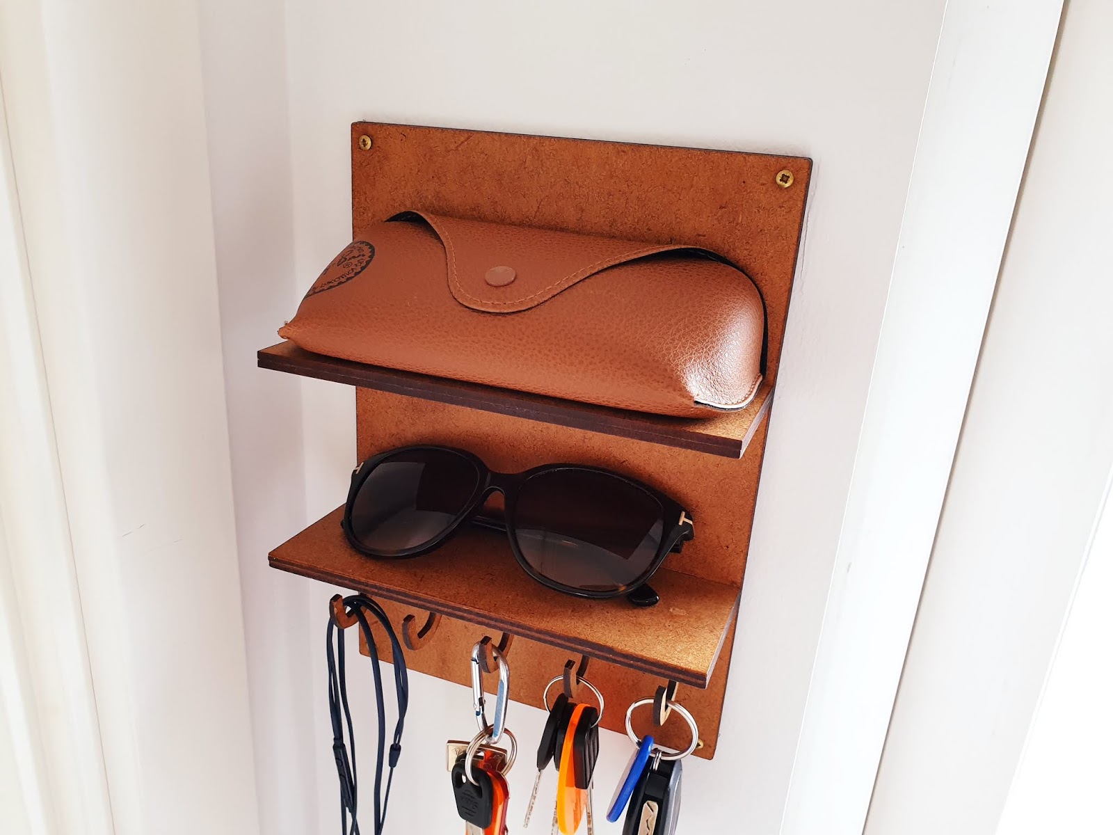 My Laser Cutting Projects Wooden keys holder