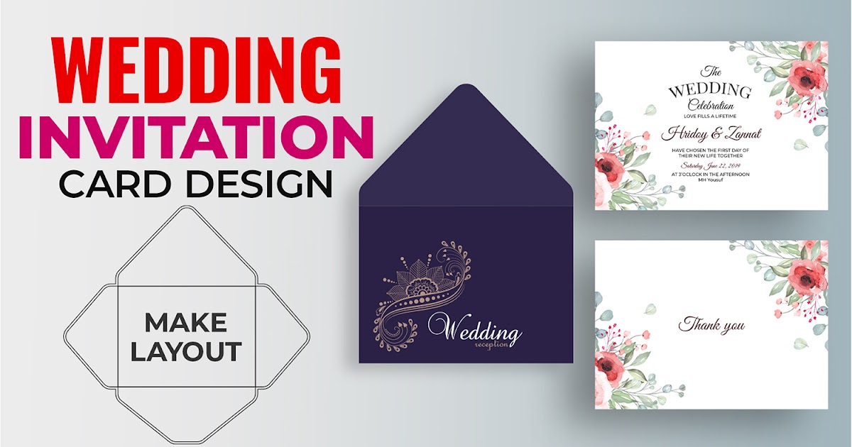 how to make wedding invitation card design in illustrator