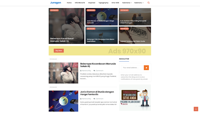 Juragan Responsive Blogger Template