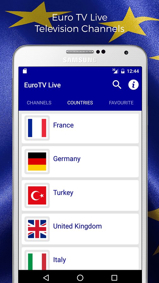 Euro TV Live Europe Television Applicazione Gratis Per Vedere I