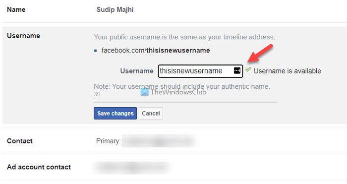 Cách thay đổi tên người dùng Facebook của bạn trên web và thiết bị di động