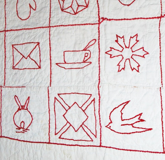 Civil War Quilts Symbolism in Red Work Quilts