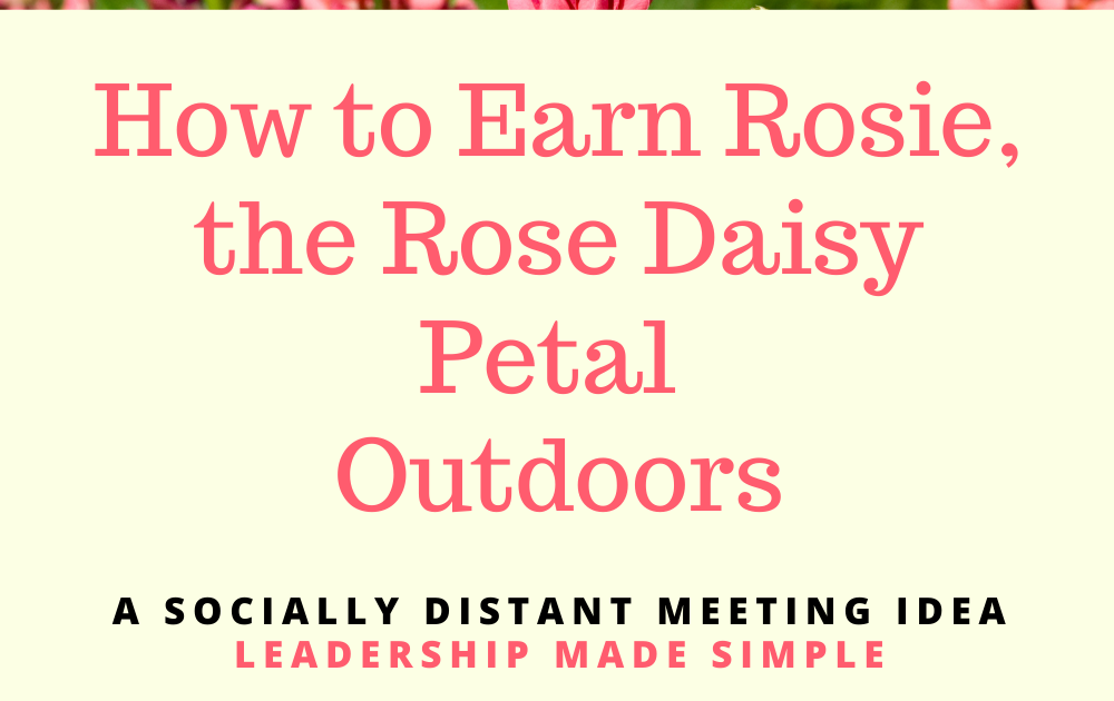 Daisy Troop Activities: How to Earn Rosie, the Rose Daisy Petal, Make ...