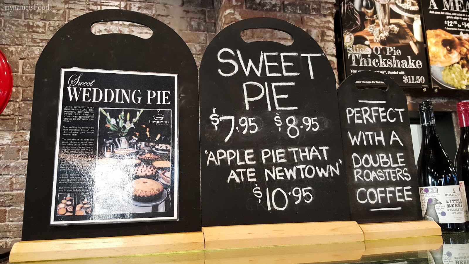 The Pie Tin Newtown, Sydney my name is Food.