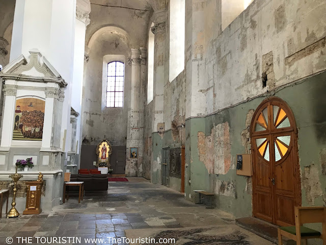 The interior of the Holy Trinity Ukrainian Greek Catholic Church in Vilnius in Lithuania