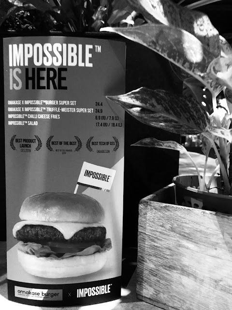Omakase Burger, impossible burger