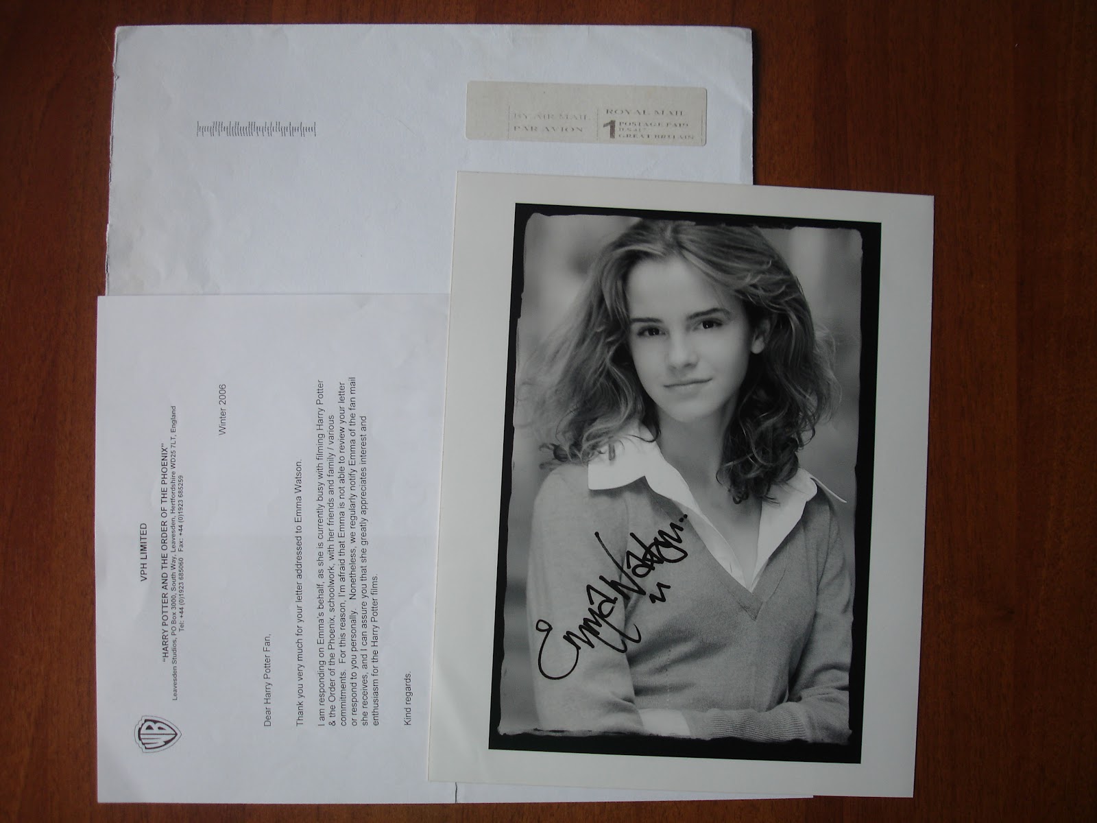 Emma Watson Autograf Emma Watson Age