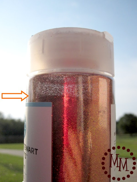 glittered pumpkins - glitter left over