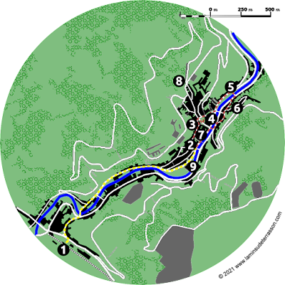Map of Tulle. Map of Tulle.