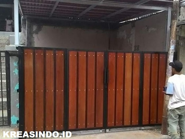 Harga Pintu Pagar Besi Kombinasi Kayu dan Pintu Pagar Besi Kombinasi GRC Model Terbaru Harga Pintu Pagar Besi Kombinasi Kayu dan Pintu Pagar Besi Kombinasi GRC Model Terbaru