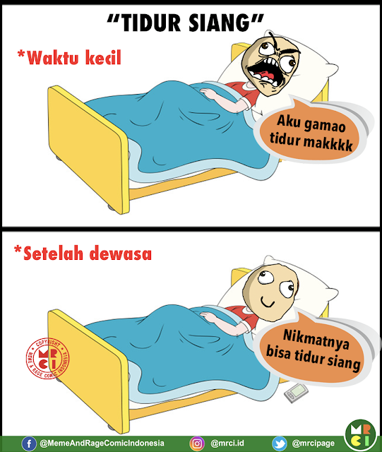 10 Meme Lucu Tidur Siang Ini Bikin Nostalgia Waktu Kecil