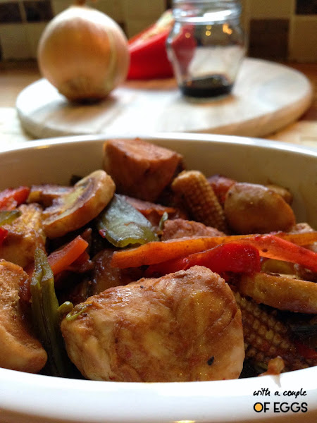 Reto Recetas Sanas: pollo con verduras y salsa de soja