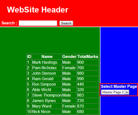 assigning master page dynamically in asp.net