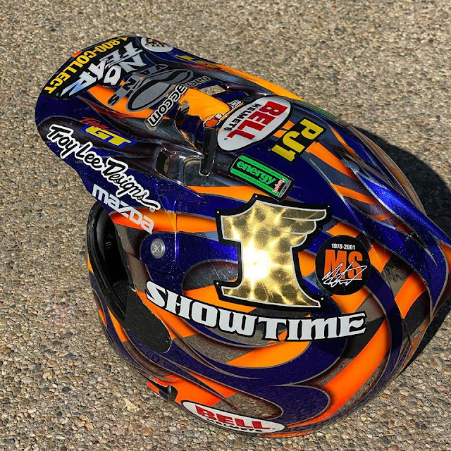 Racing Helmets Garage Bell Moto7 J.McGrath 2001 by Troy Lee Designs