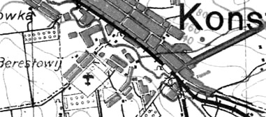 Аэродром на немецкой карте. 1941 г.