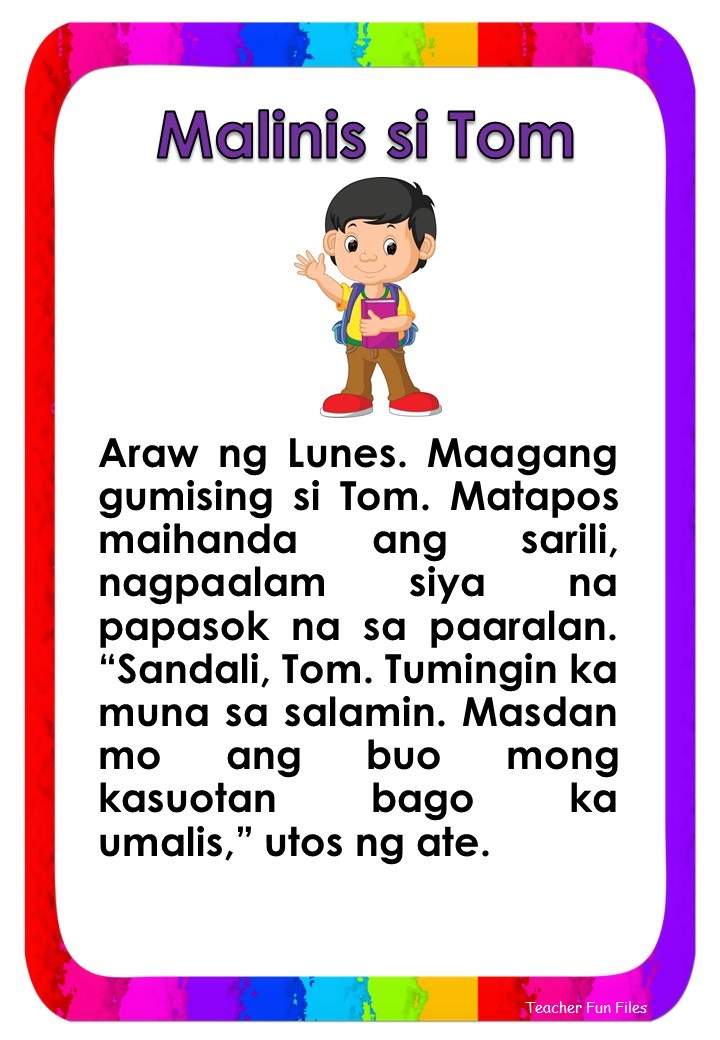 Tagalog Reading Passages 7 Tagalog Reading Passages 14 Jorge Bates