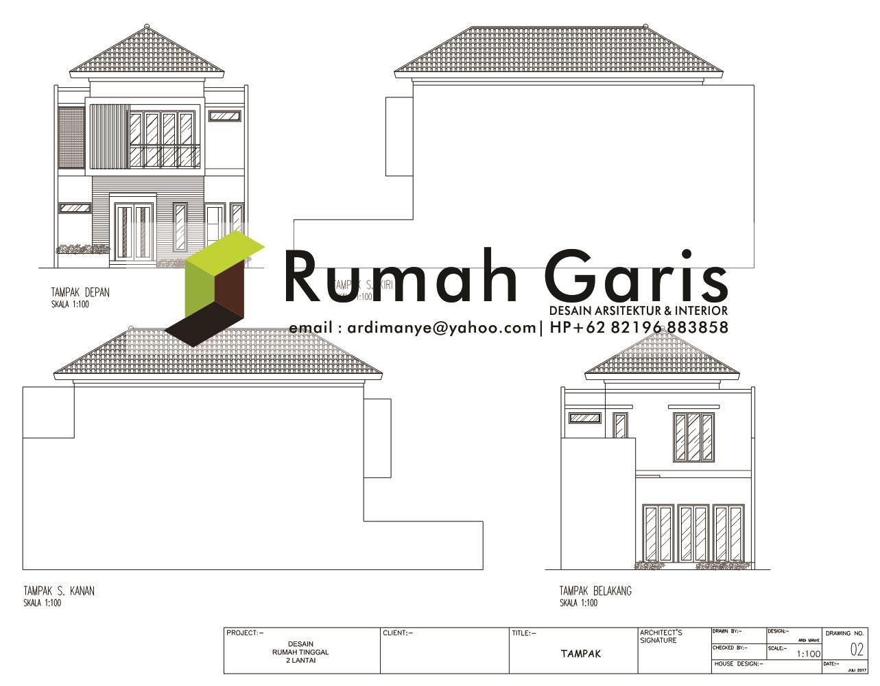 Denah Rumah 2 Lantai Autocad Download Gambar Autocad Desain Rumah