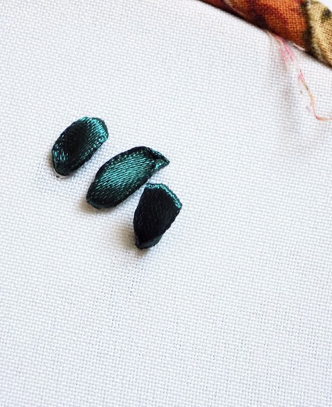 Mũi thêu Looped Stitch sau khi hoàn thành