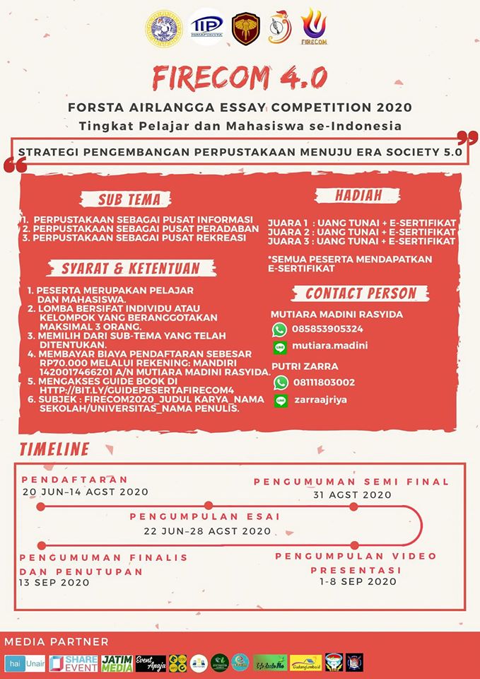 Lomba Essay Total Hadiah Jutaan Rupiah Forsta Airlangga Essay Competition Info Lomba Menulis