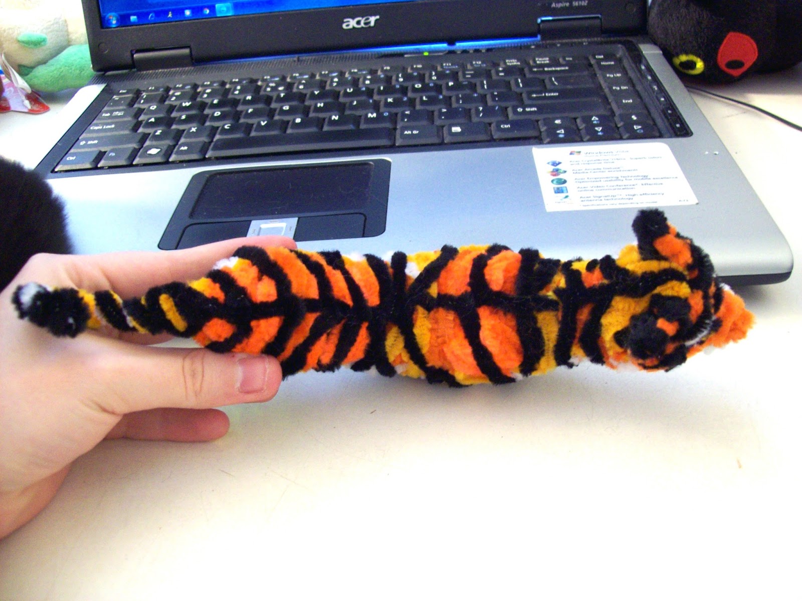 Ash's process blog Pipe Cleaner Tiger Sculpture and Process