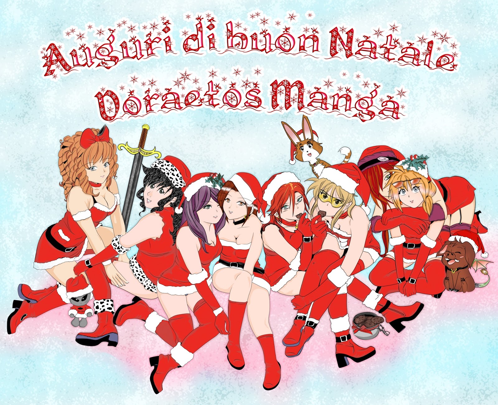 Inviare babbo parenti lavoretticreativi Davide Della Via: Tanti auguri di Buone Feste da Doraetos Manga!