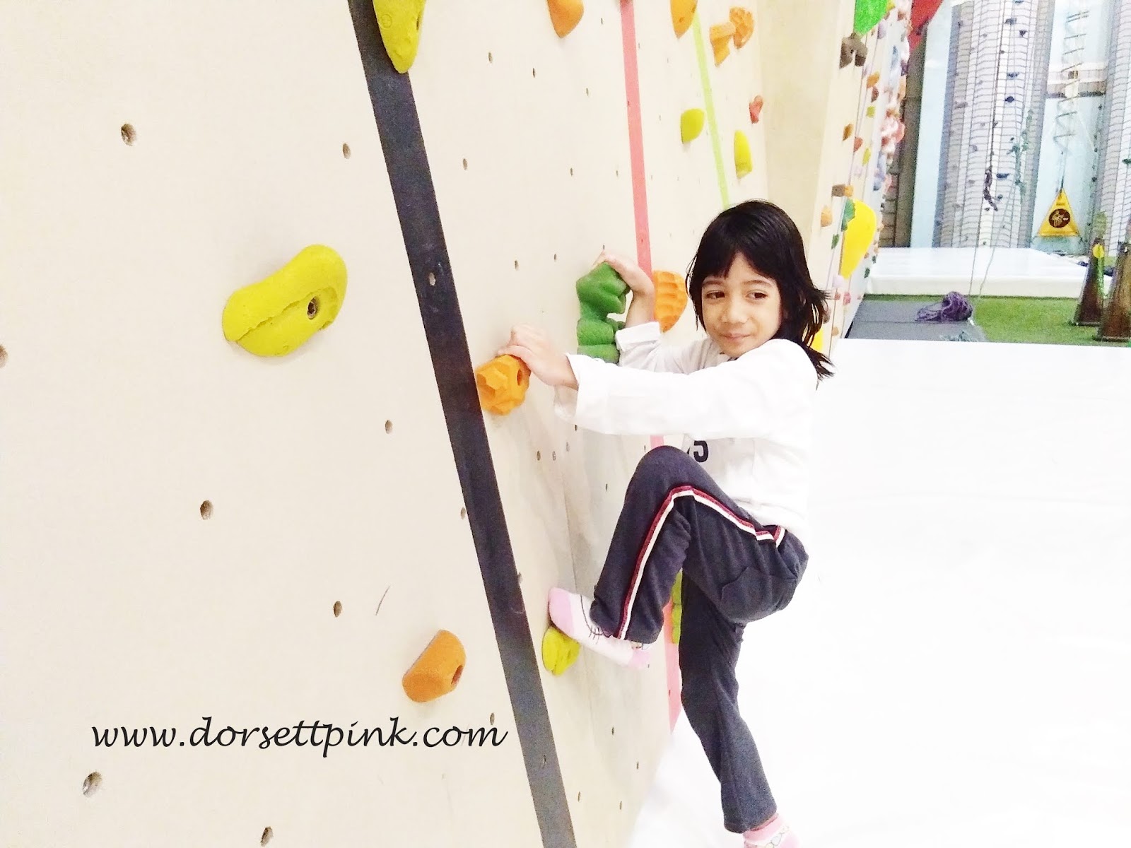 Wall Climbing at Rocky Base Camp, AEON Shah Alam Dorsett Pink